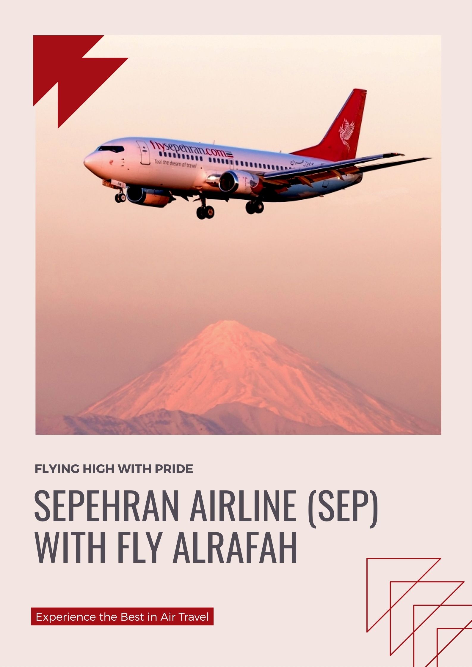 Book Sepehran Airline (SEP) Flights