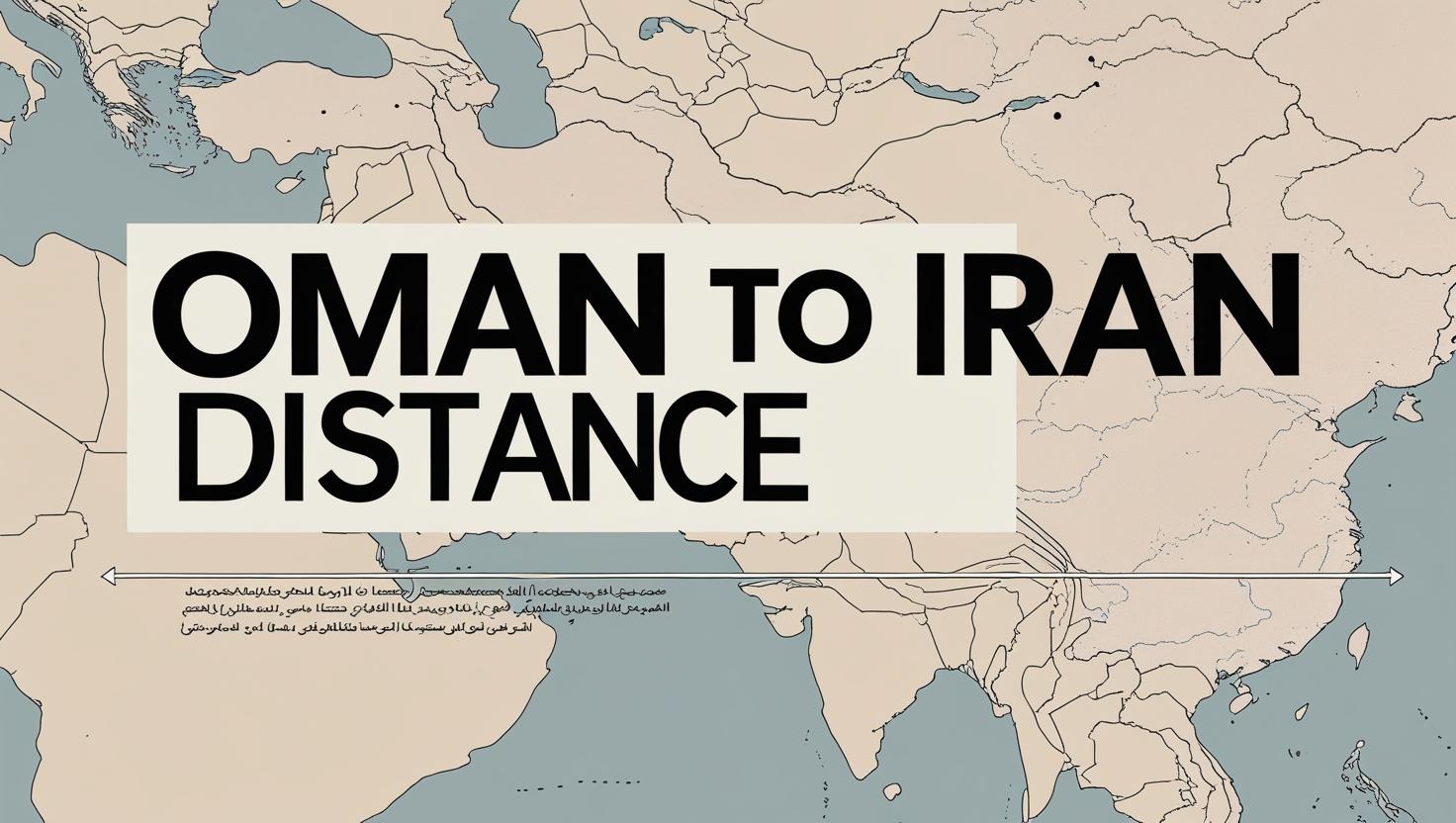 Oman to Iran Distance